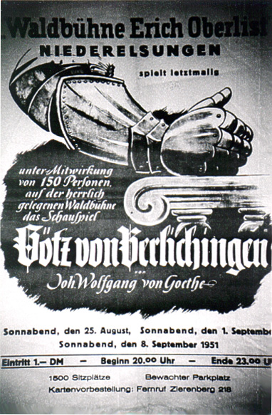 Plakat Götz von Berlichingen