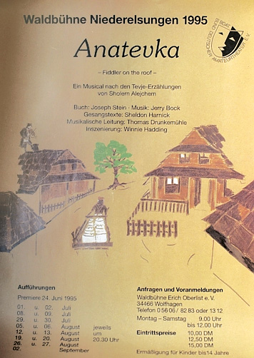 Plakat Anatevka 1995