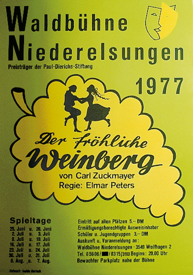 Plakat Der fröhliche Weinberg 1977