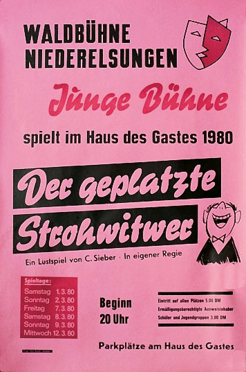 Plakat Der geplatzte Strohwitwer 1980