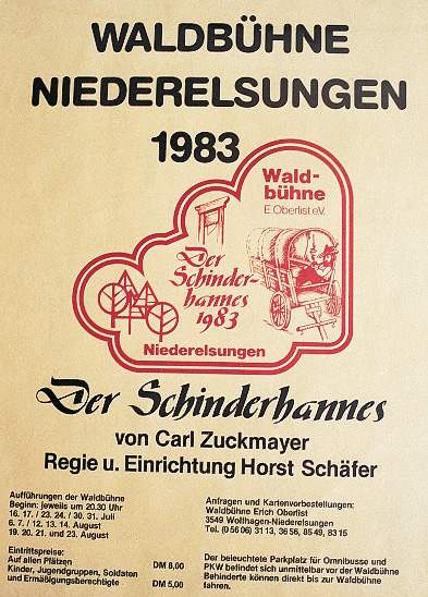 Plakat Der Schinderhannes 1983