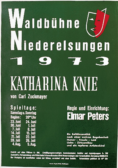 Plakat Katharina Knie 1973