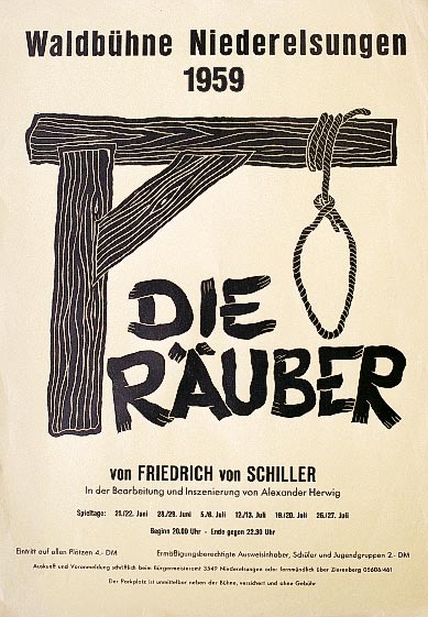 Plakat Räuber 1959
