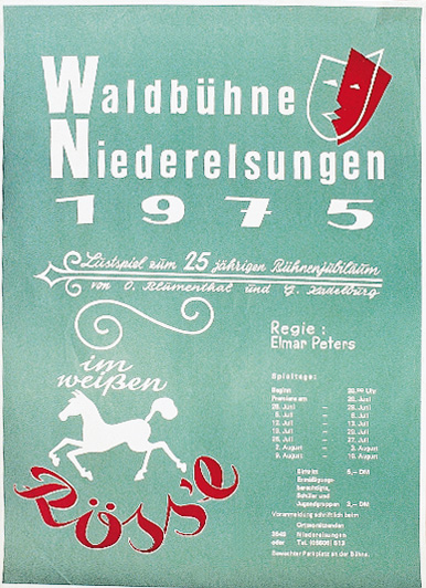 Plakat Weisses Rössel 1975
