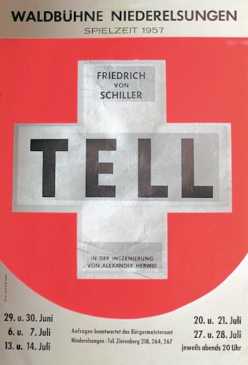 Plakat Wilhelm Tell 1957