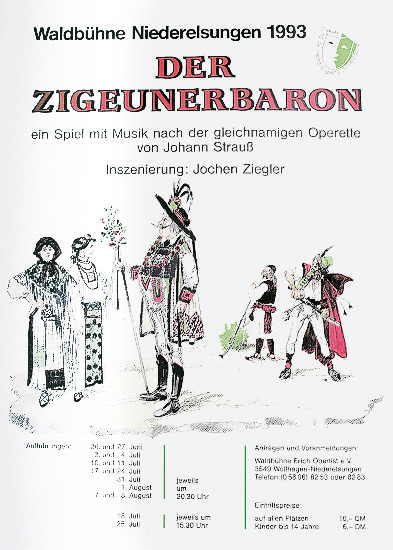 Plakat Zigeunerbaron 1993