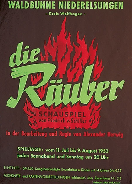 Plakat Räuber 1953